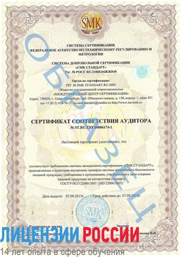 Образец сертификата соответствия аудитора №ST.RU.EXP.00006174-1 Горнозаводск Сертификат ISO 22000